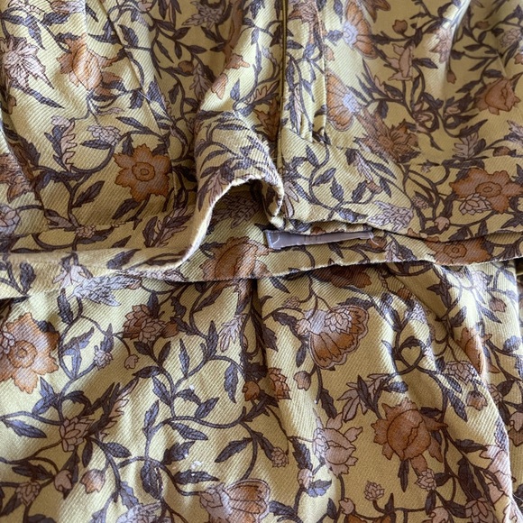 H&M yellow floral wide leg pant - Picture 5 of 7